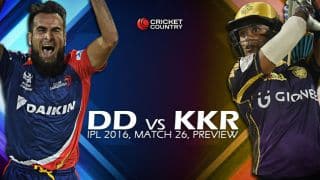 Delhi Daredevils vs Kolkata Knight Riders, IPL 2016, Match 26 at Delhi, Preview: KKR aim to go table top